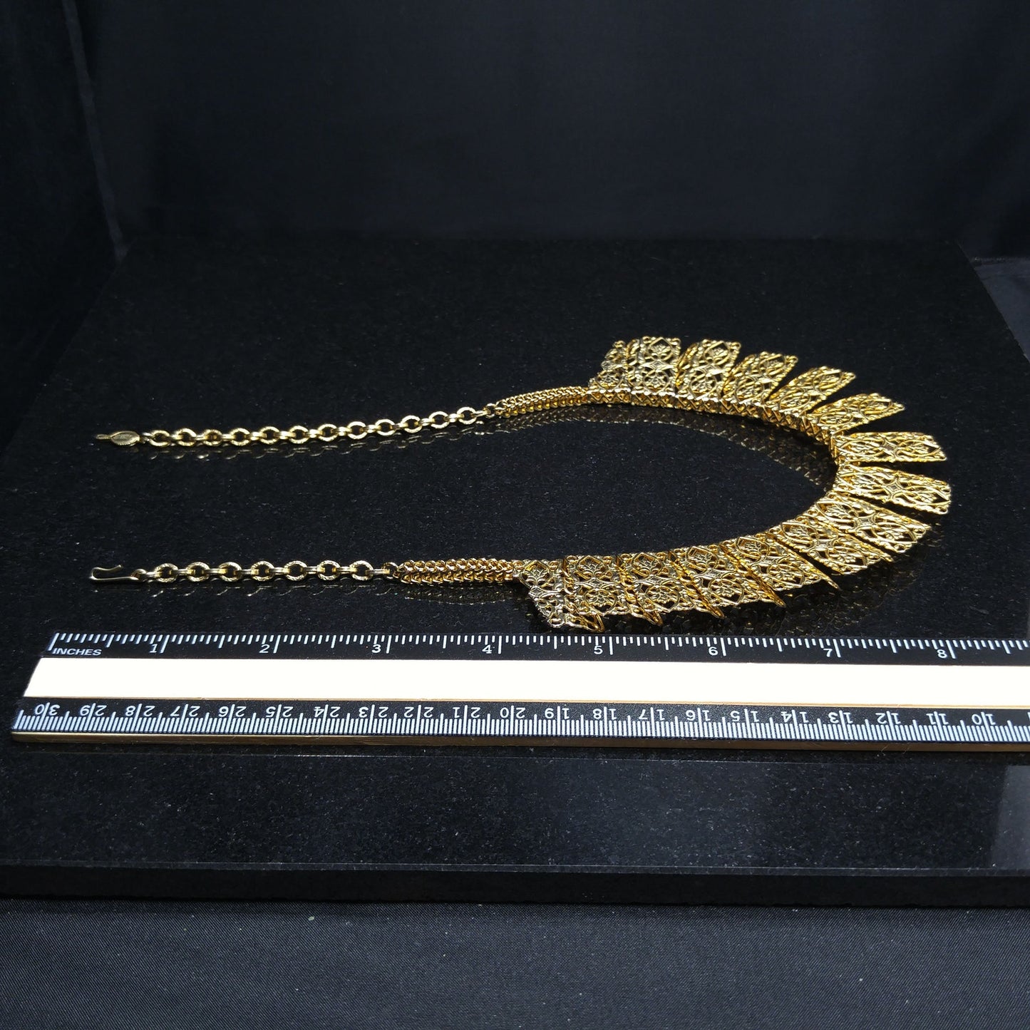 Sarah Coventry Necklace, "Chantilly Lace", Egyptian Revival, 1960s