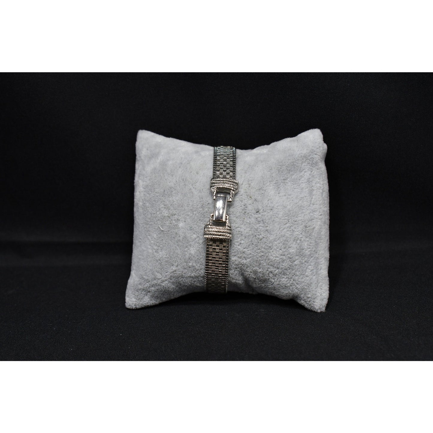 Goldette Silver Tone Mid Century Bracelet, 1950s Vintage Jewelry