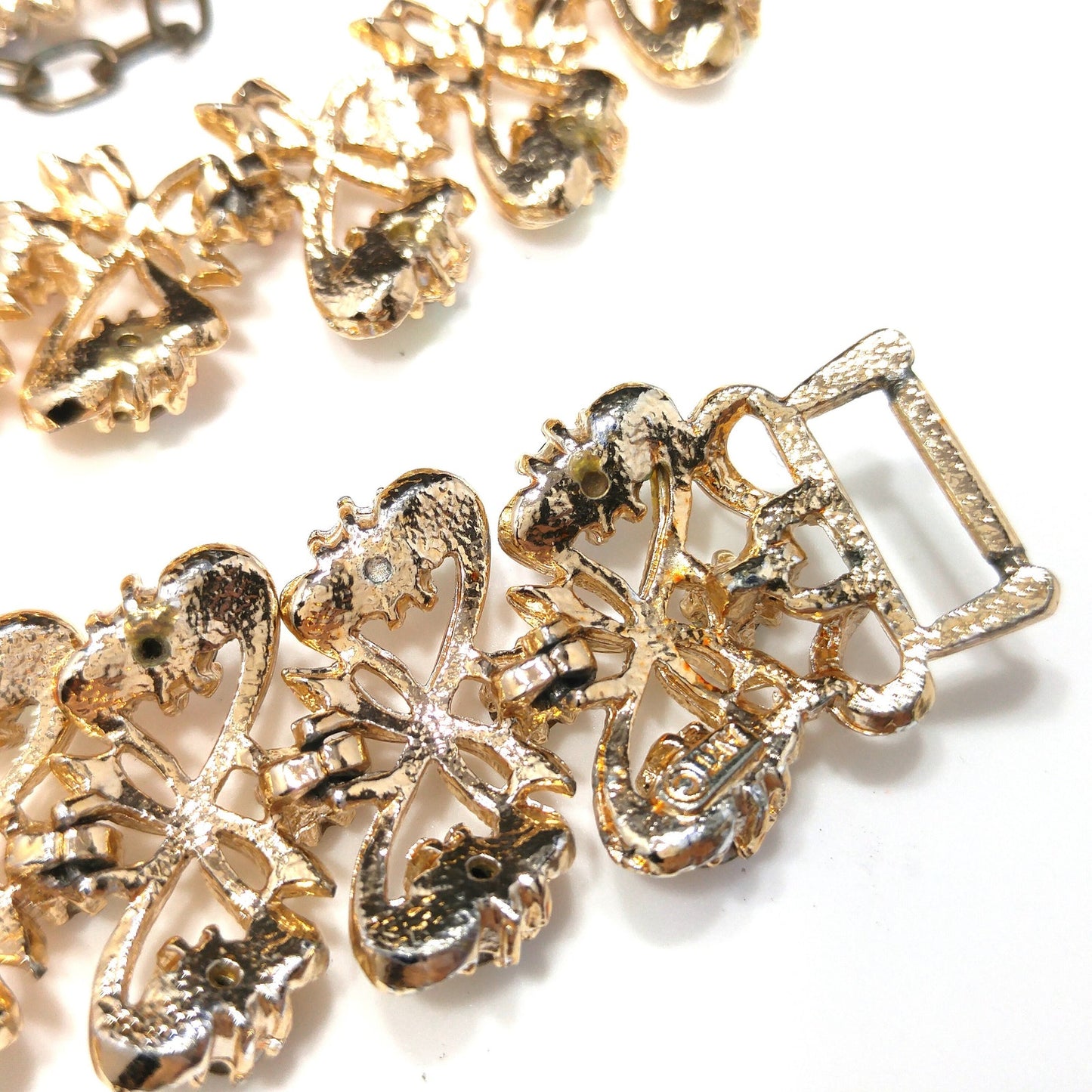 Arthur Pepper "Art" Necklace & Bracelet, Aurora Borealis Rhinestones, 1960s Vintage Jewelry