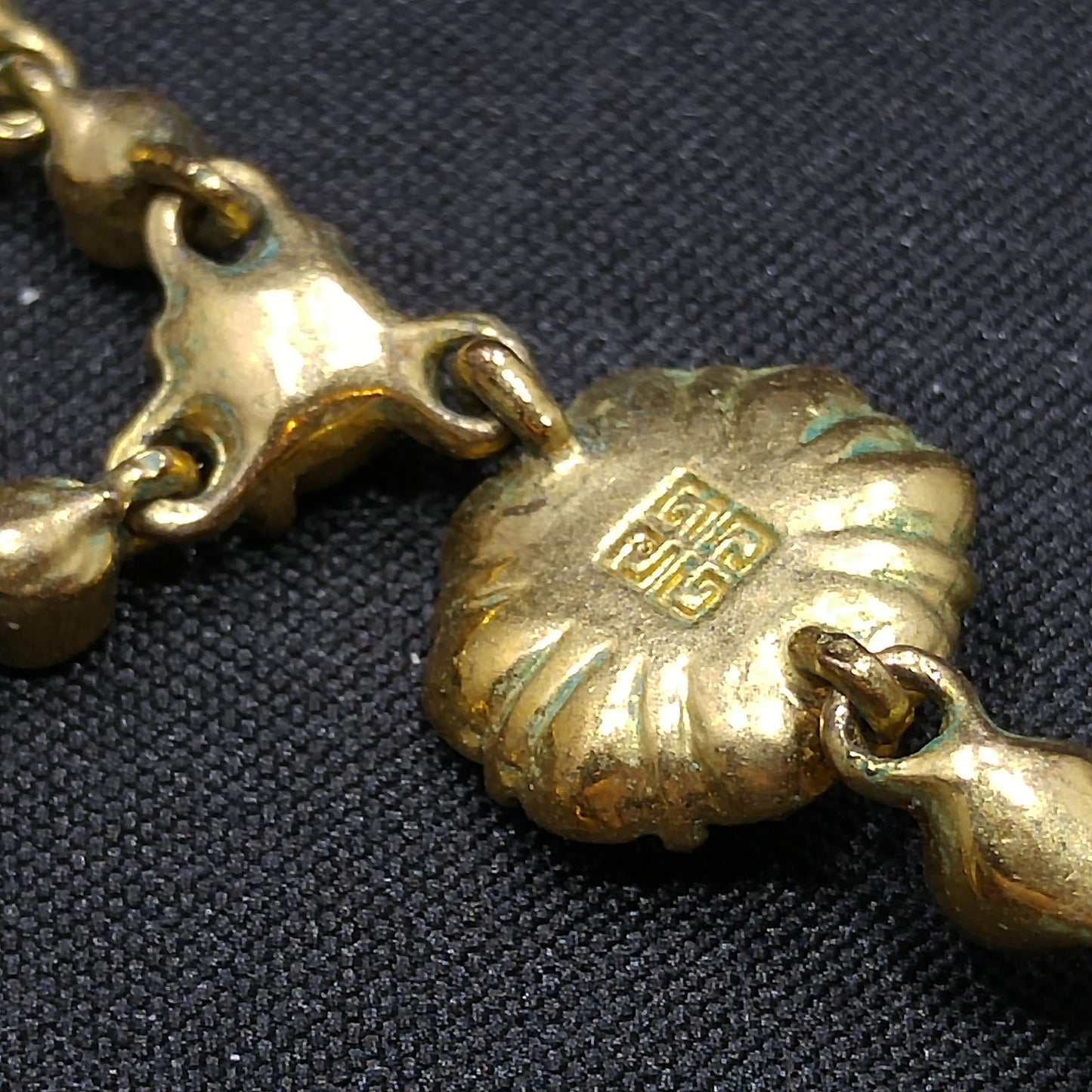 Vintage Givenchy Necklace – Aurora Borealis Rhinestones, Pendant Drop, 1990s