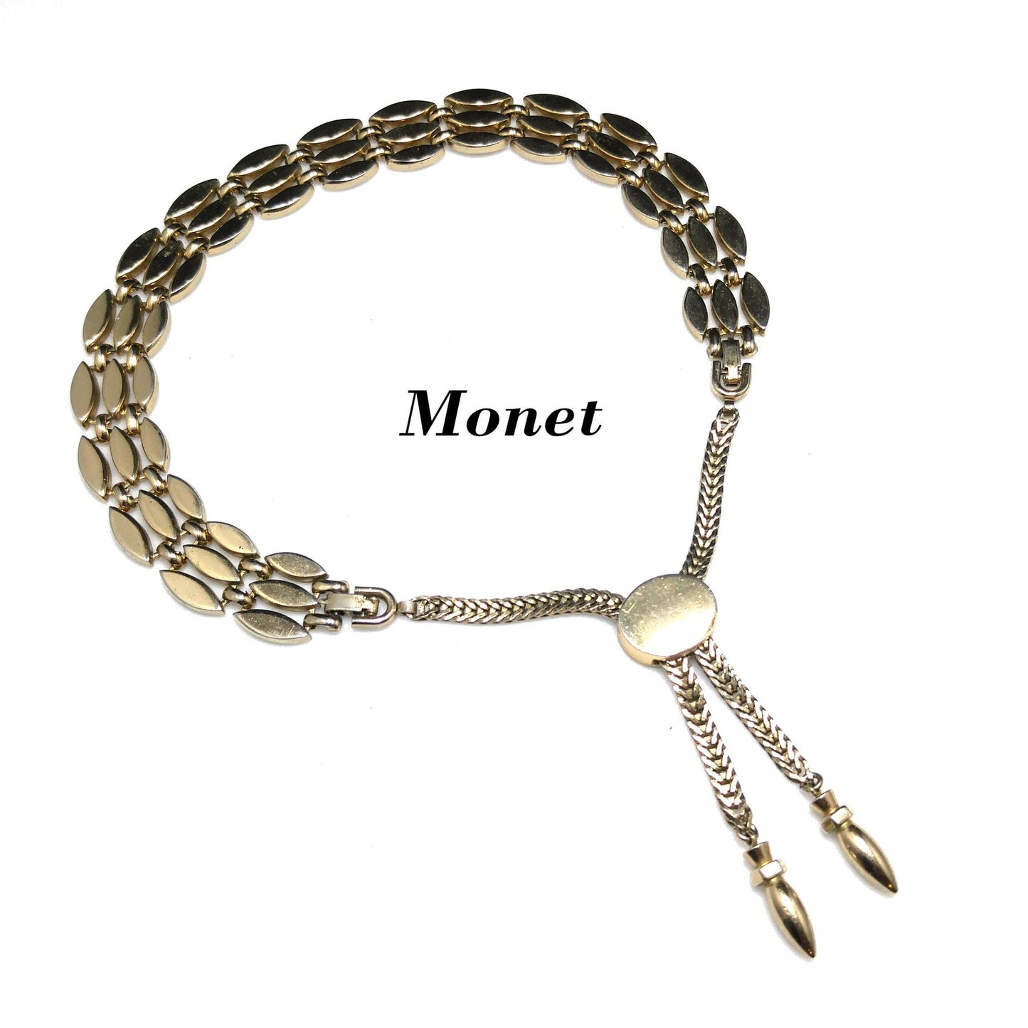 Monet Carousel Series Necklace, Book Piece, 1950s Vintage Jewelry