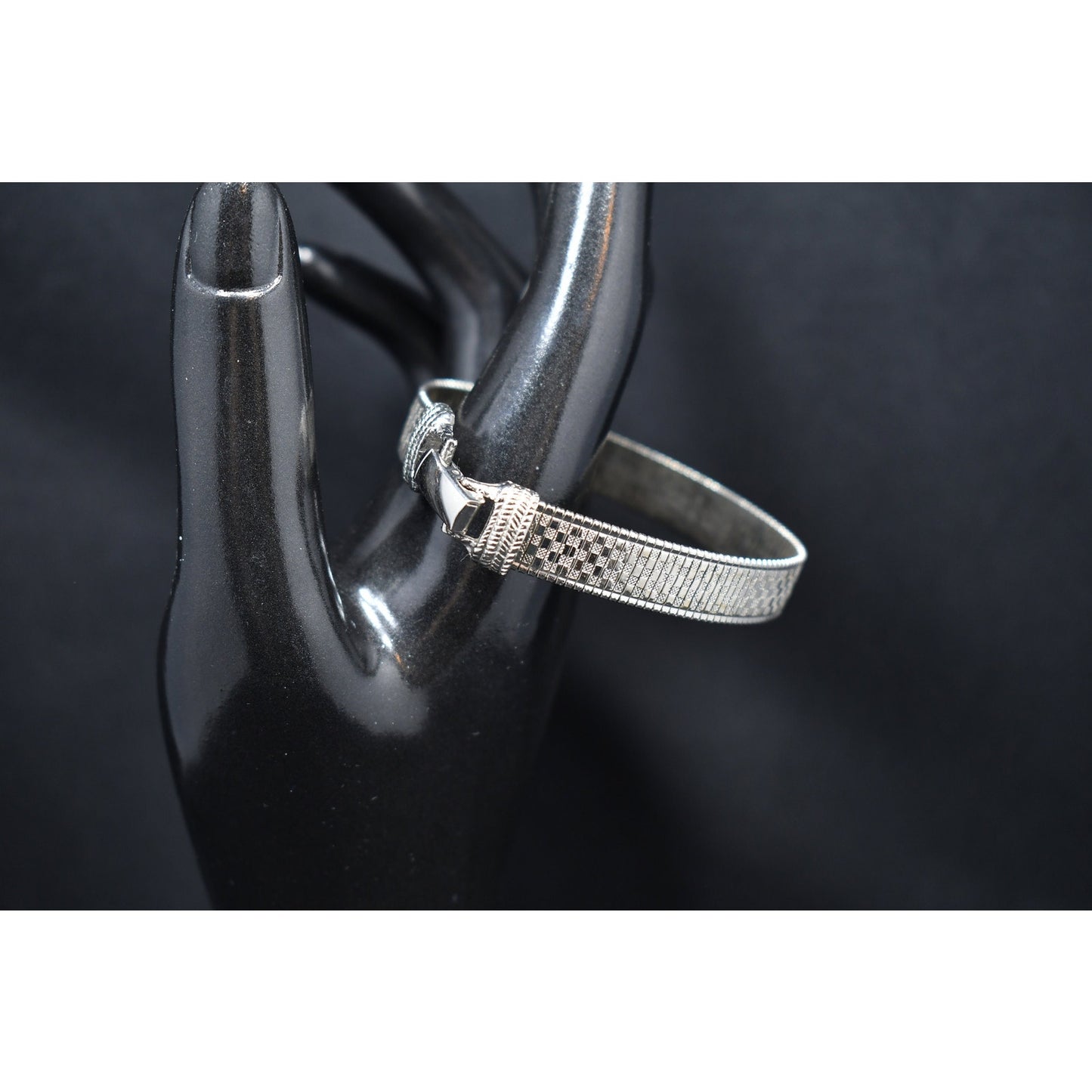 Goldette Silver Tone Mid Century Bracelet, 1950s Vintage Jewelry
