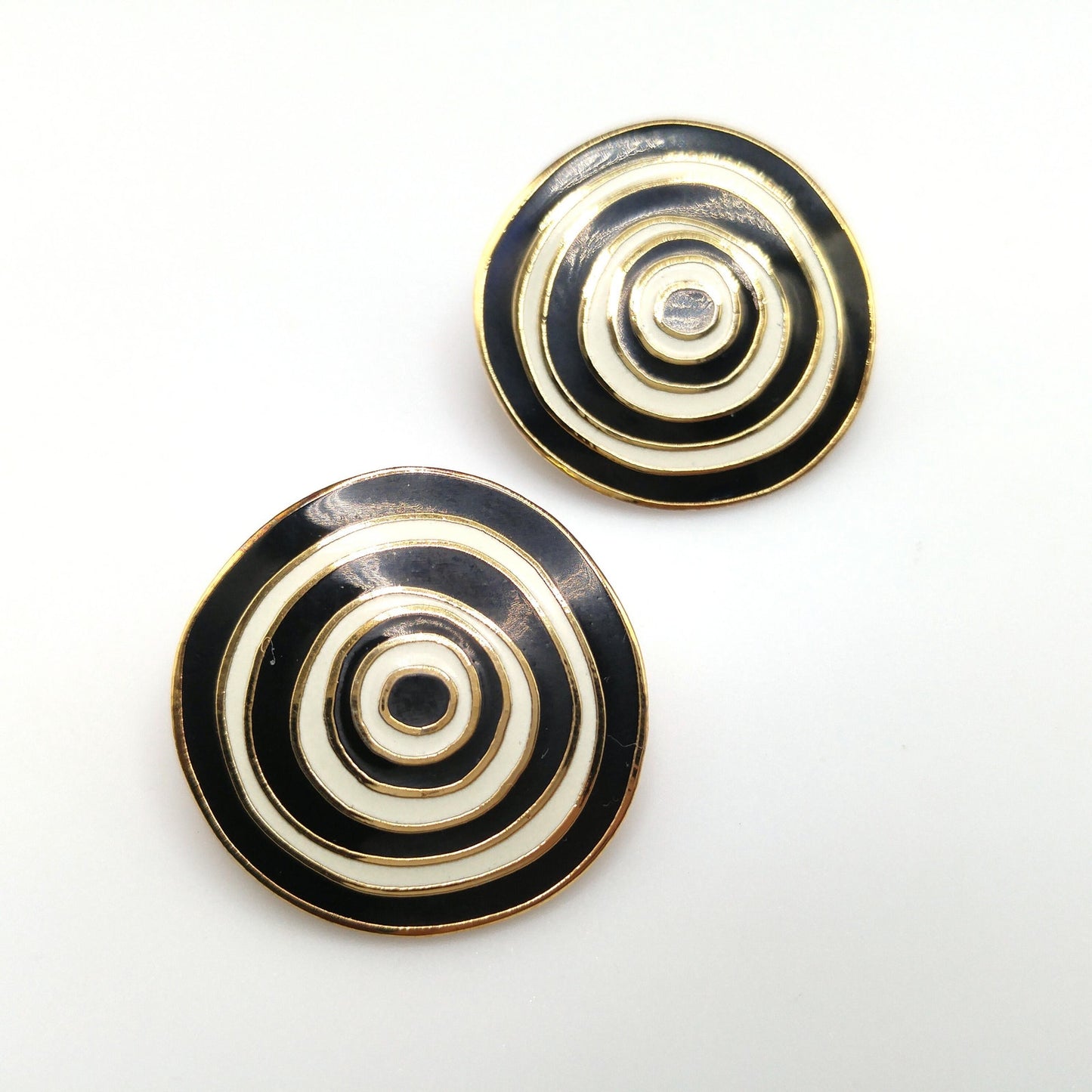 Vintage Laurel Burch "Ancient Wisdom 1993" Earrings, Gold Plated