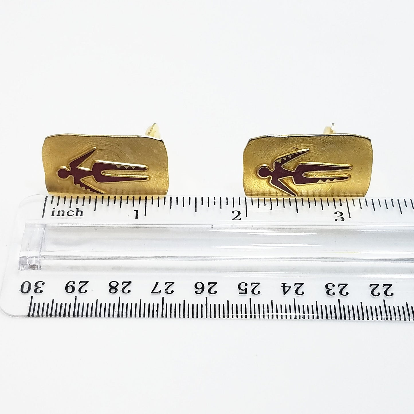 Vintage Laurel Burch "Old Soul" Clip Earrings, Gold Plated, 1980 Vintage Jewelry