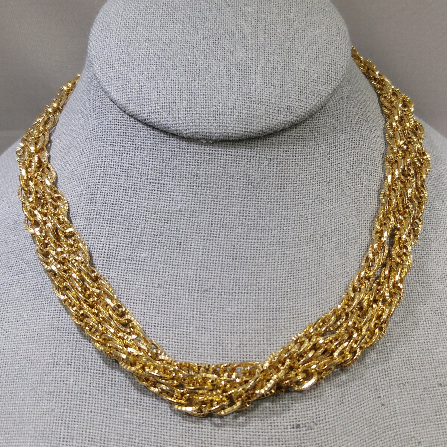 Hattie Carnegie Long Chain Necklace, 48 Inch Length Chain, 1970s Vintage Jewelry