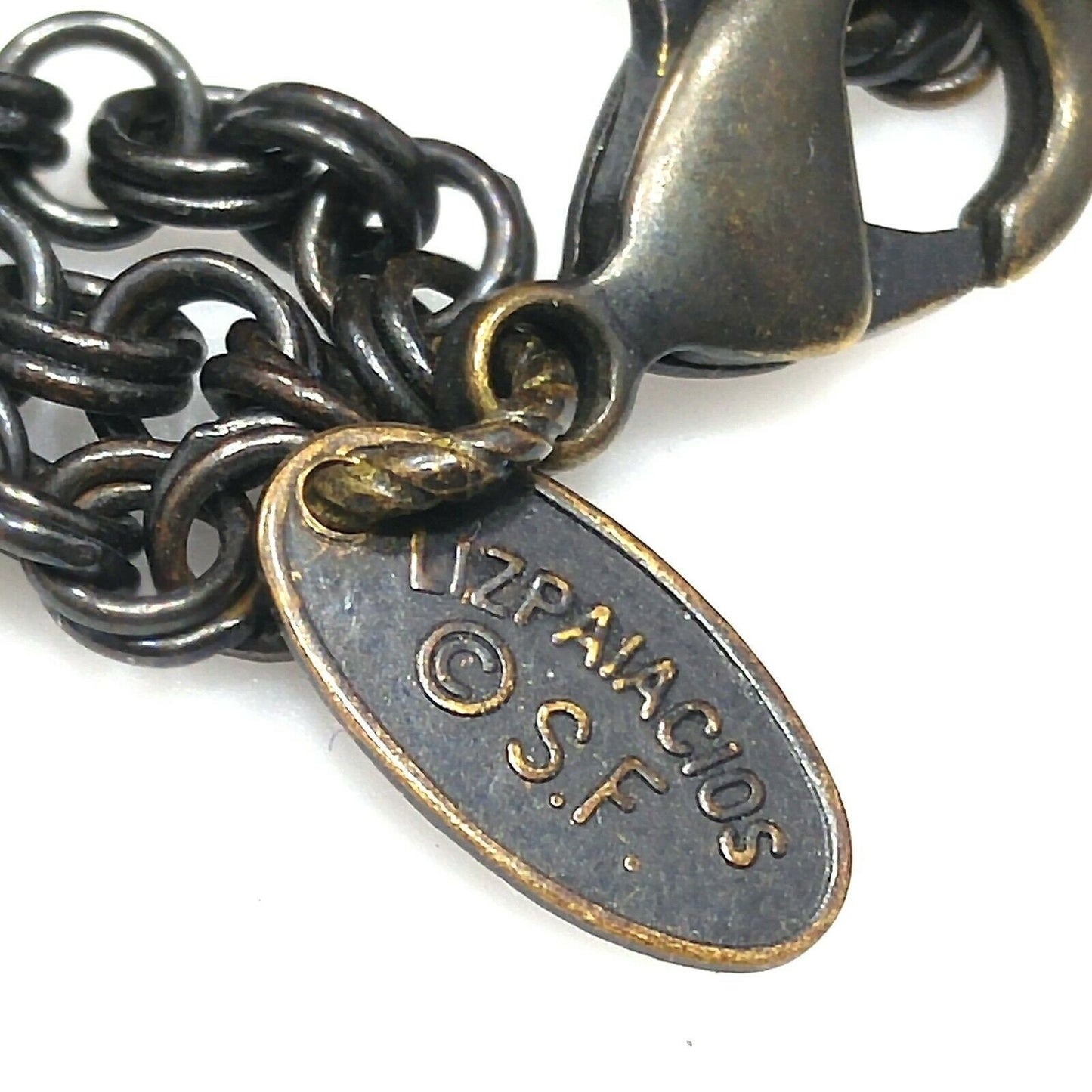 Liz Palacios Black Rhinestone Pendant Necklace, Multi-Strand, Vintage Jewelry