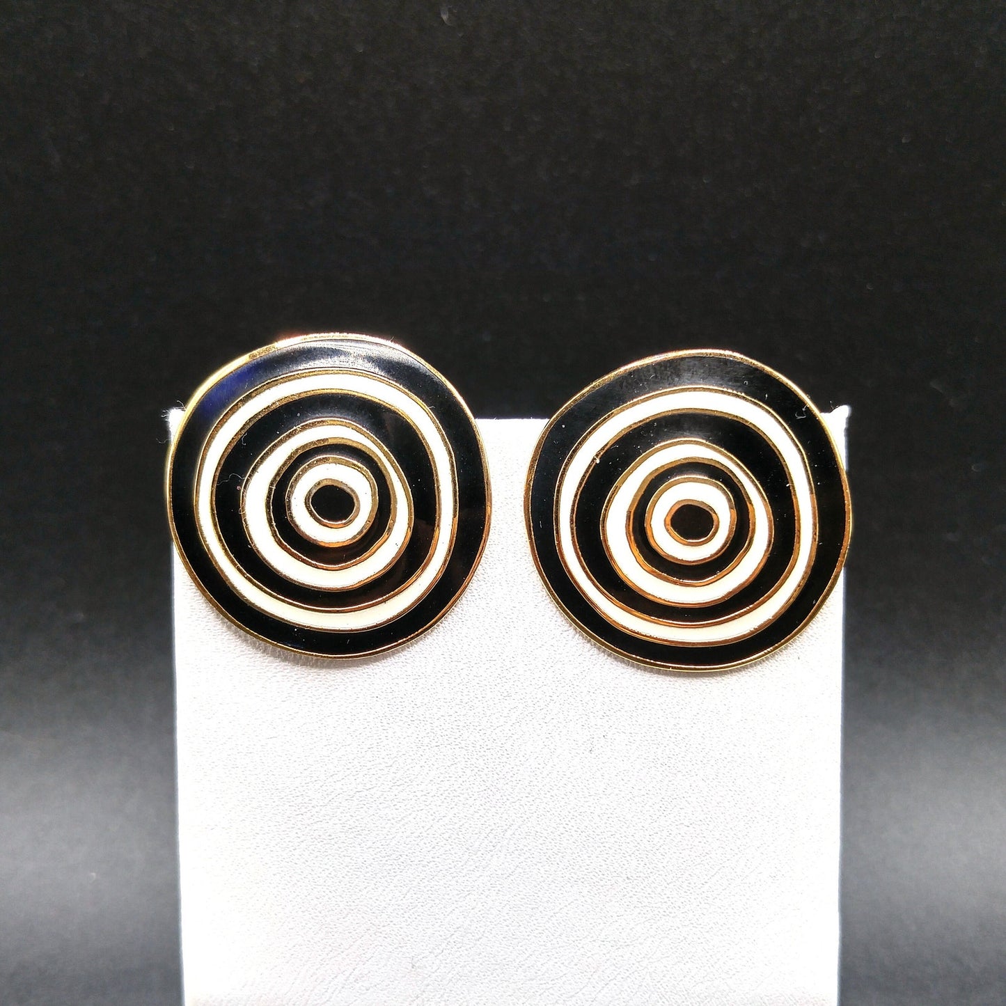 Vintage Laurel Burch "Ancient Wisdom 1993" Earrings, Gold Plated