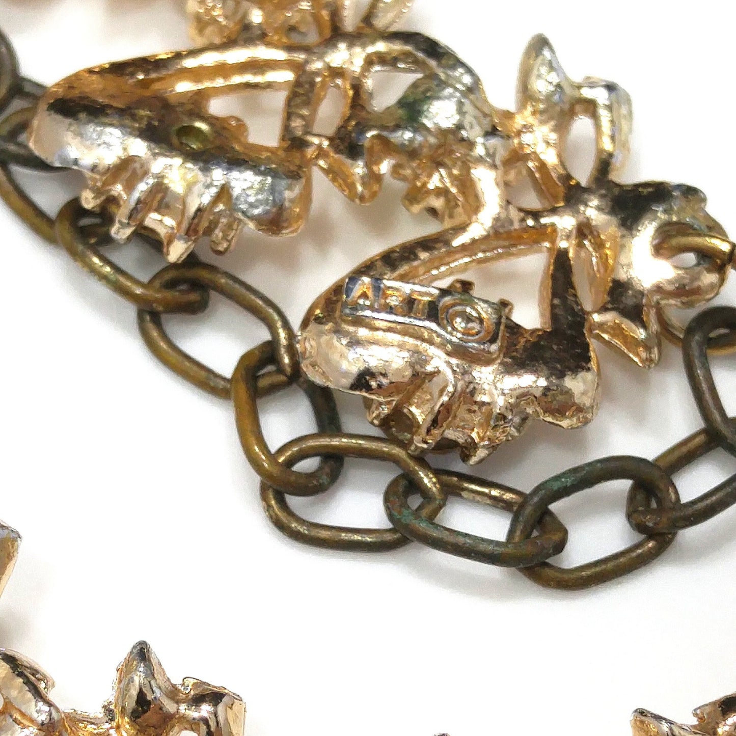 Arthur Pepper "Art" Necklace & Bracelet, Aurora Borealis Rhinestones, 1960s Vintage Jewelry