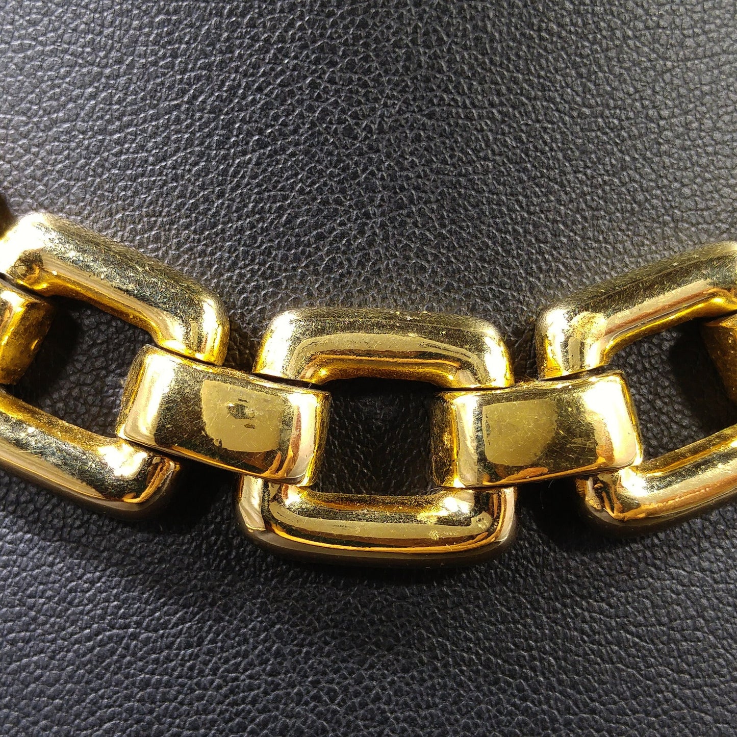Vintage CINER Gold Chain Choker Necklace, Gold Plated, 1980s