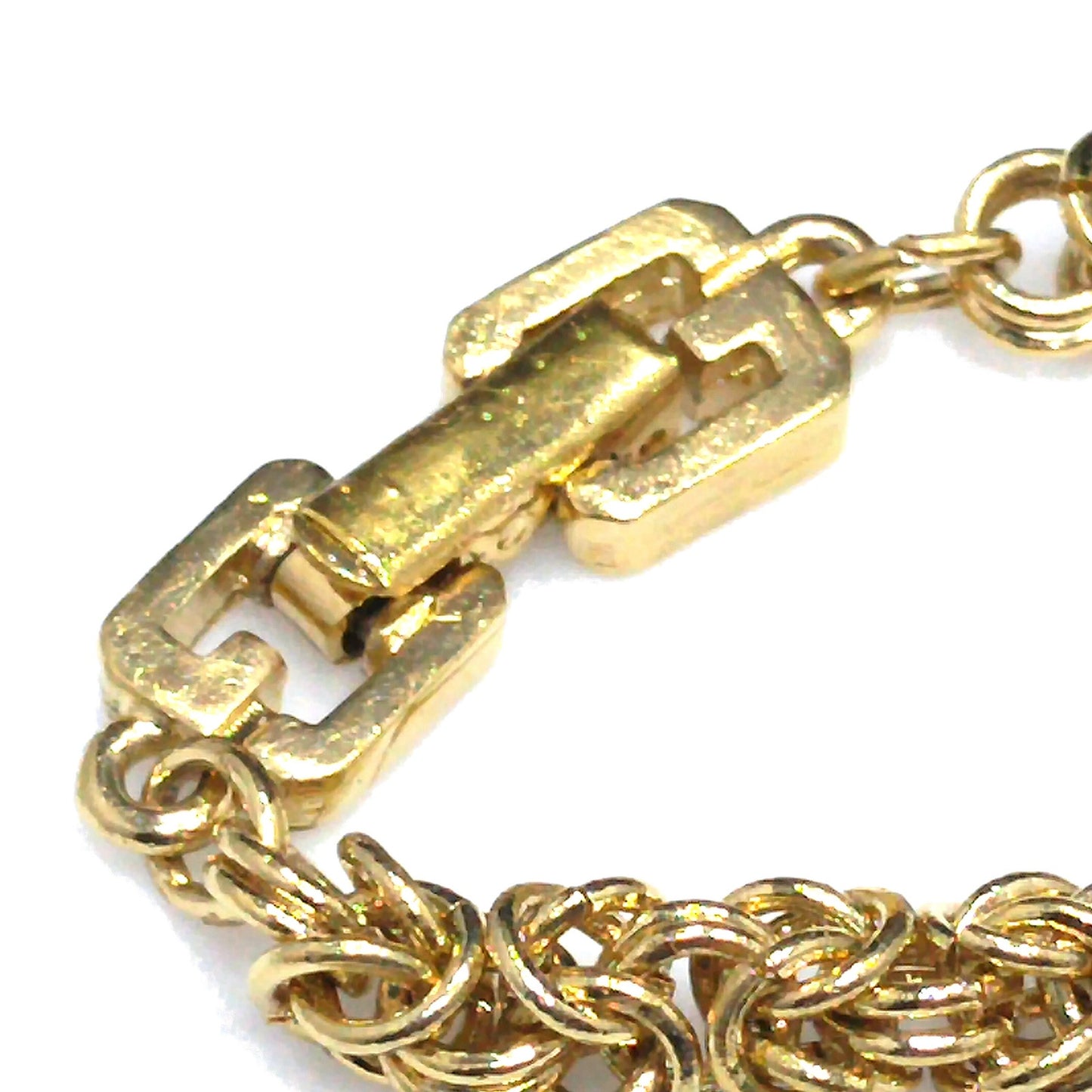 Givenchy Chain Necklace, Fold Over Clasp, 30 Inches, 1980s Vintage Jewelry