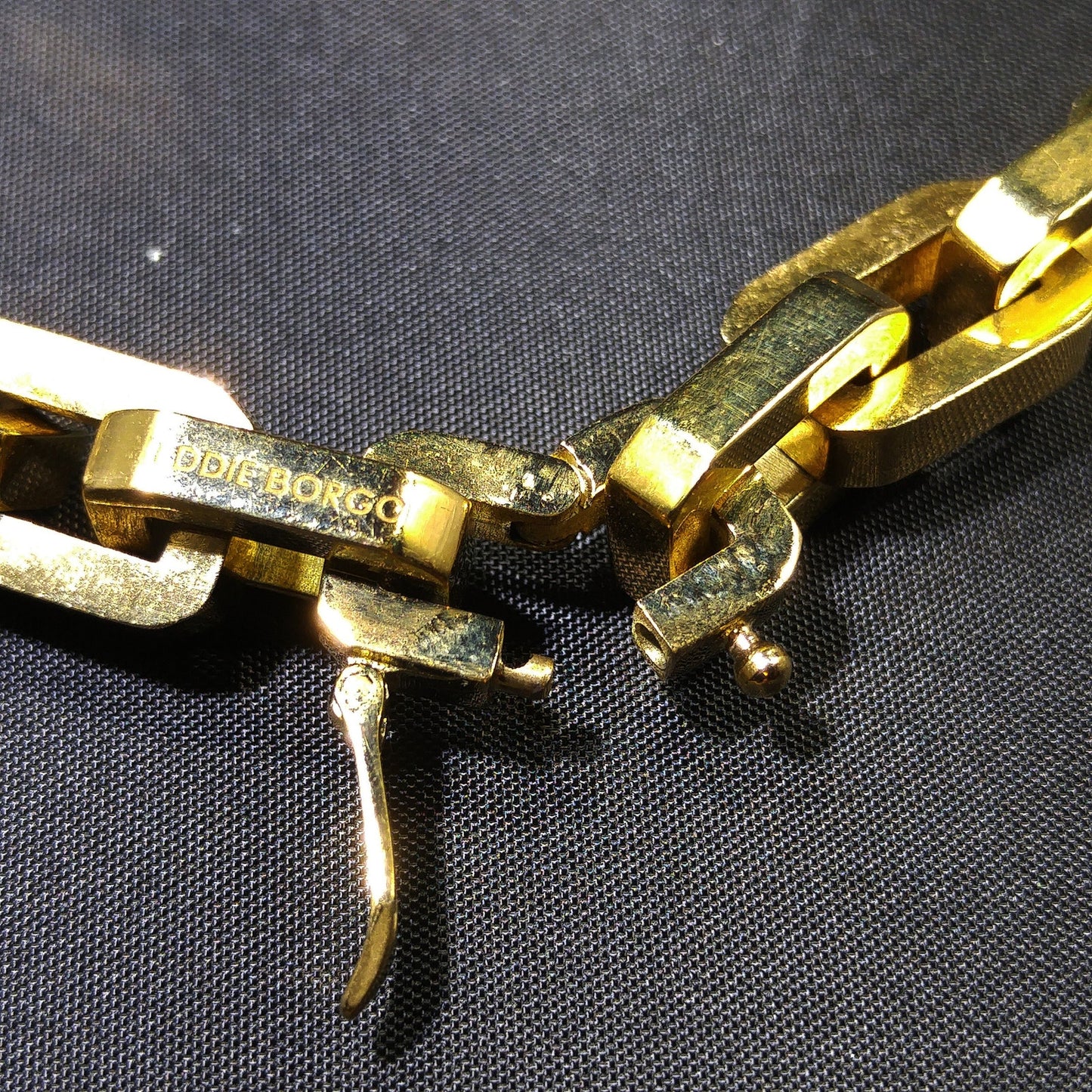 Eddie Borgo Linked Chain Necklace, Gold Plated, Handmade Vintage Jewelry