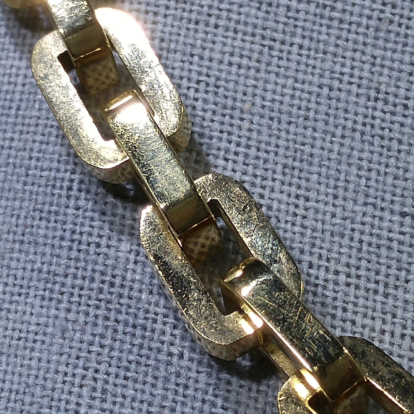 Eddie Borgo Linked Chain Necklace, Gold Plated, Handmade Vintage Jewelry