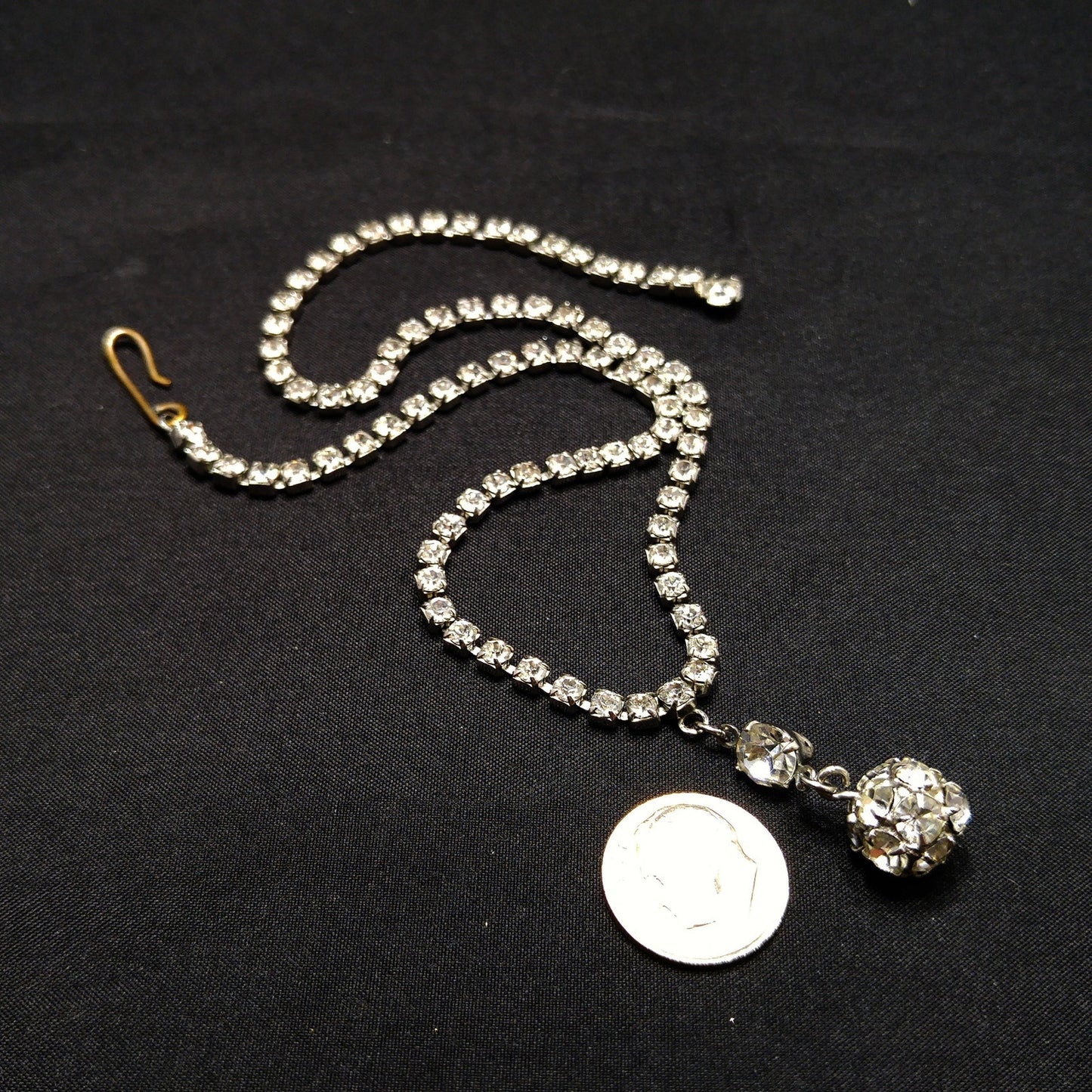 Weiss Clear Rhinestone Choker Necklace, Wedding Necklace, 1950s Vintage Jewelry
