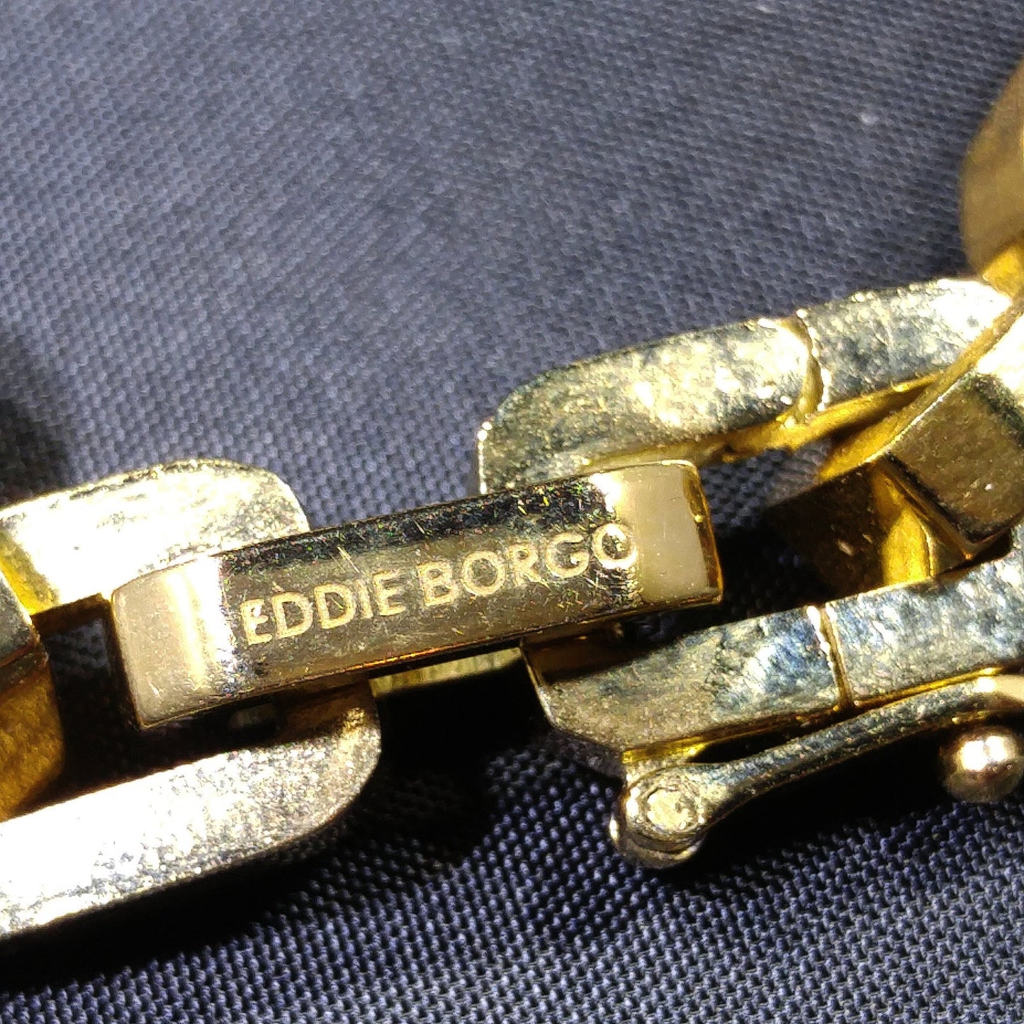 Eddie Borgo Linked Chain Necklace, Gold Plated, Handmade Vintage Jewelry