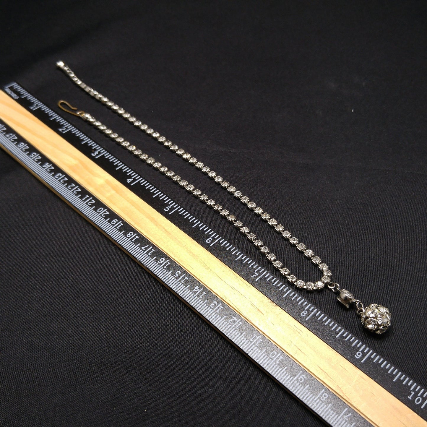 Weiss Clear Rhinestone Choker Necklace, Wedding Necklace, 1950s Vintage Jewelry