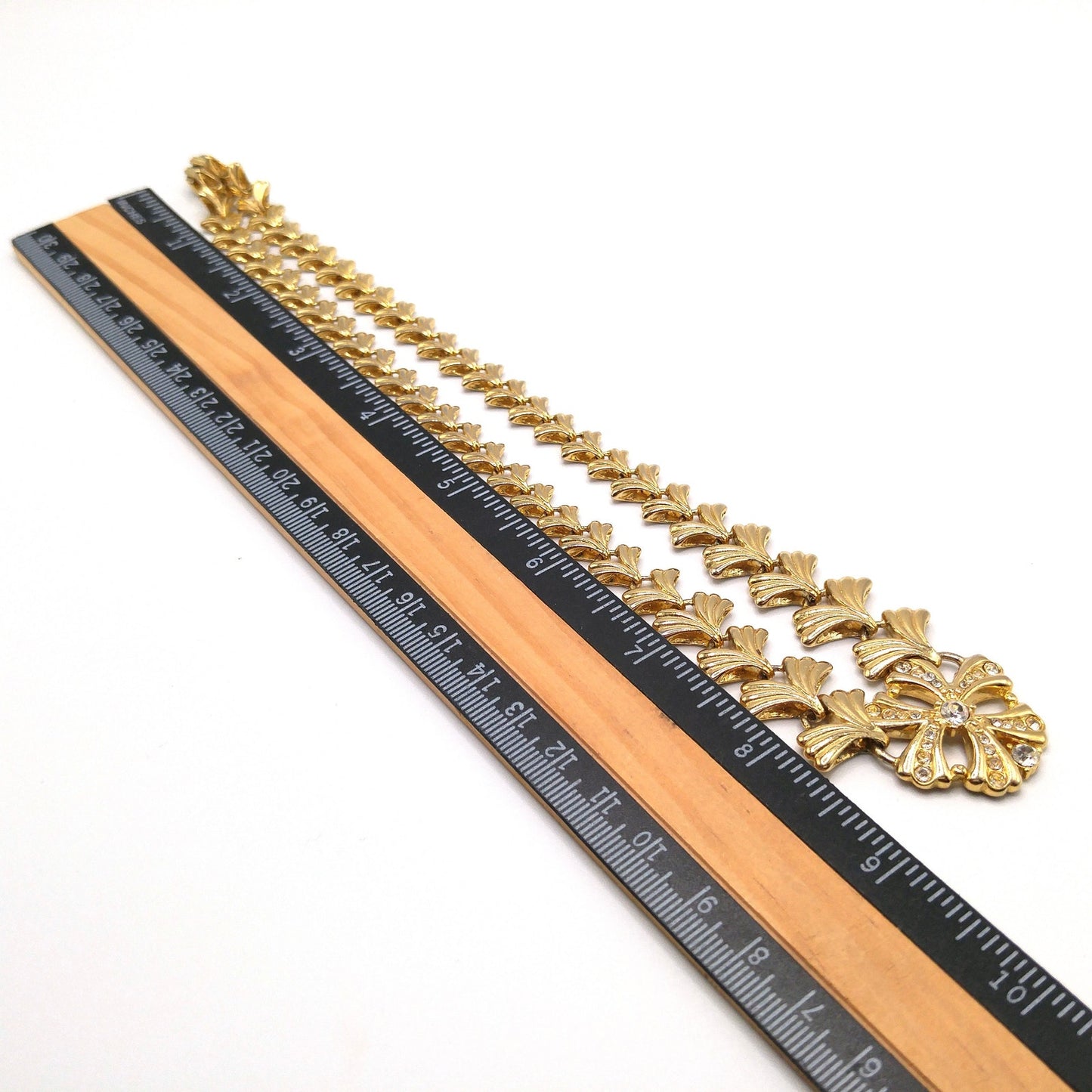 Mid-Century Floral Pendant Necklace, Gold Plated, 1960s Vintage Jewelry