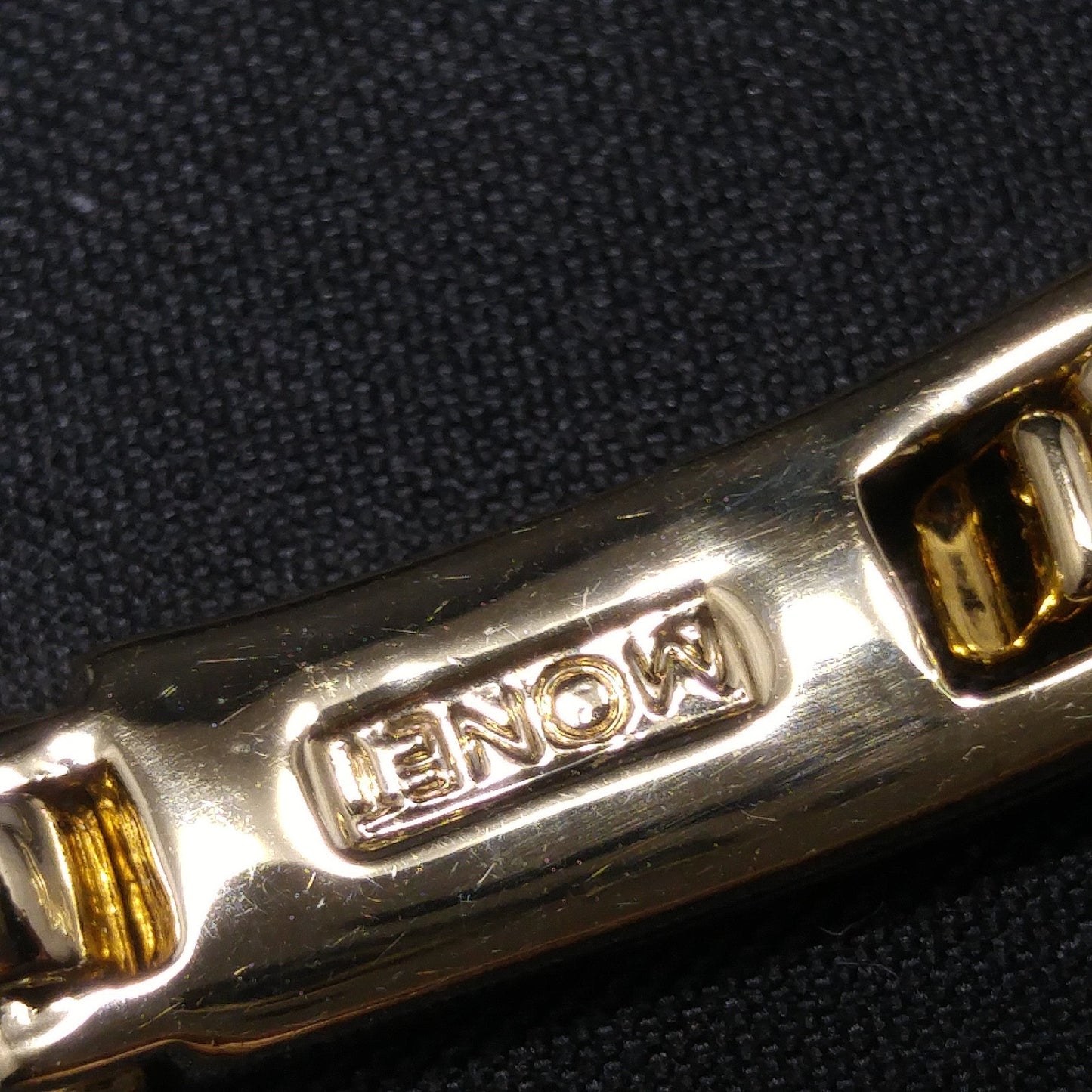 Monet Satin Finish Choker Necklace, Gold Plated, 1950 Vintage Jewelry