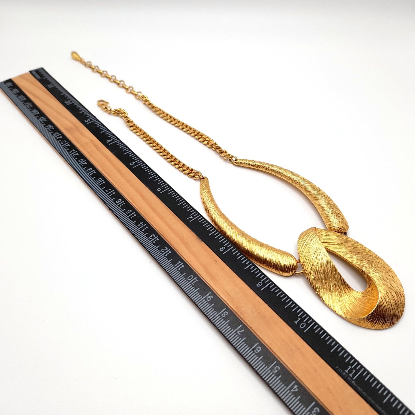 Piscitelli Gold Plated Pendant Necklace, Made in USA, Vintage Jewelry