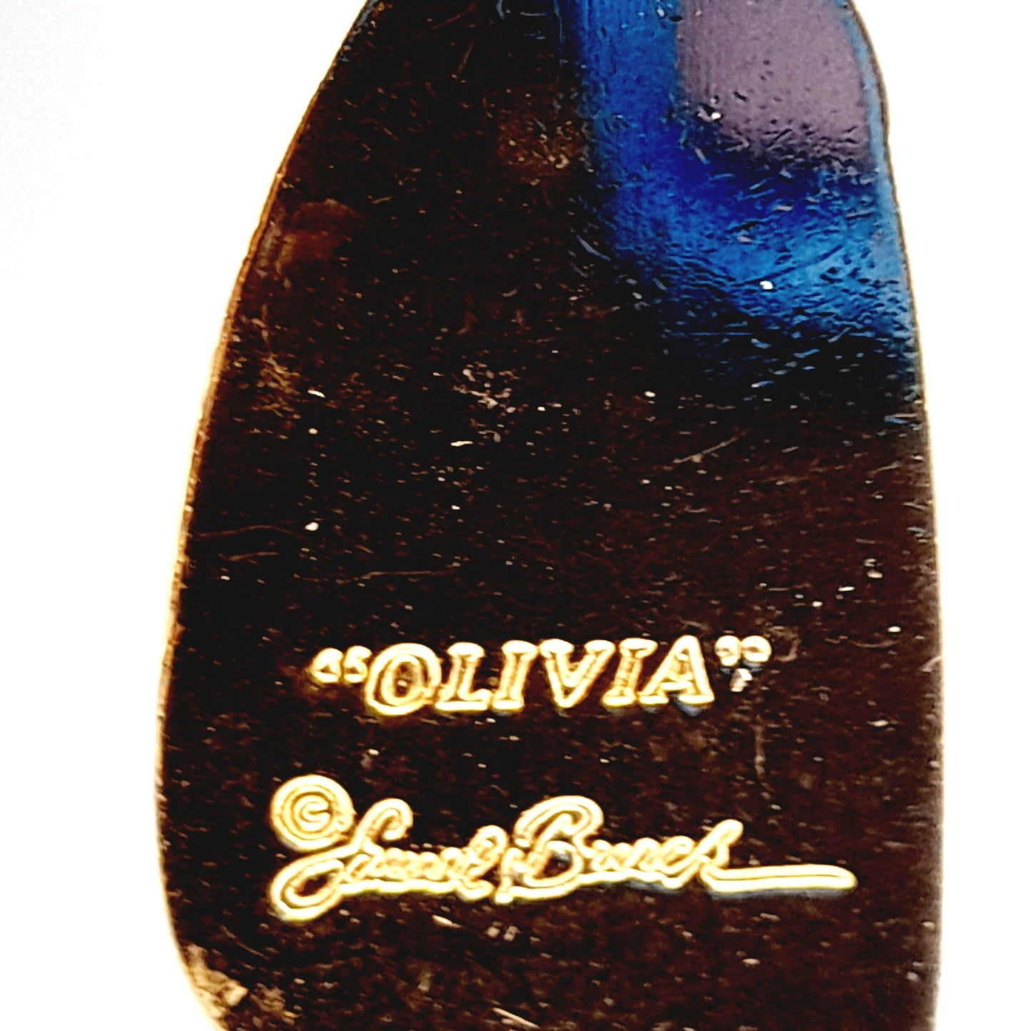 Vintage Laurel Burch Olivia Blue Cat Earrings Gold Plated