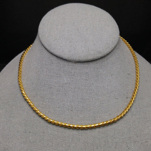Vintage Vendome Gold Plated Necklace, Adjustable to 18"