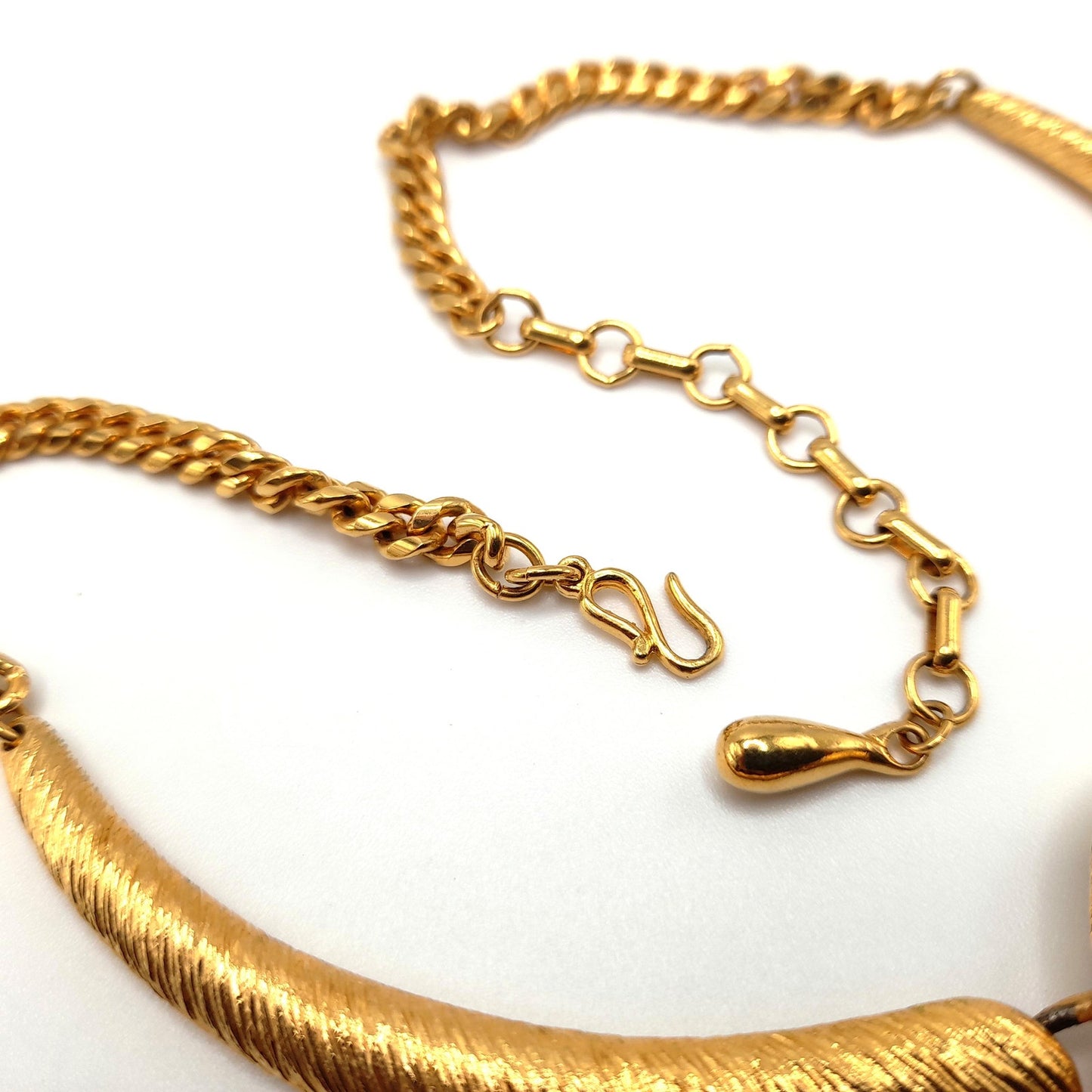 Piscitelli Gold Plated Pendant Necklace, Made in USA, Vintage Jewelry