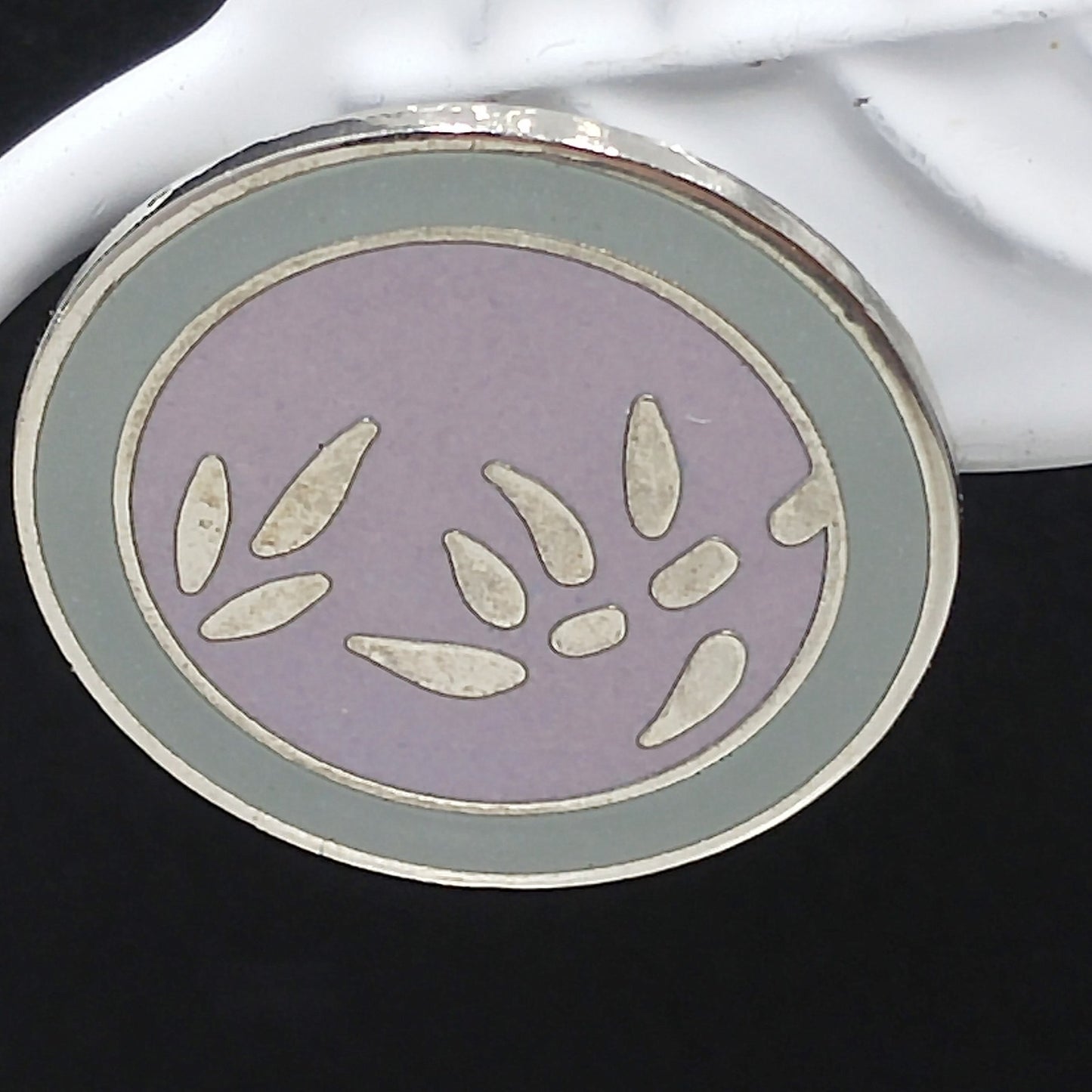 Vintage Laurel Burch "Bamboo" Post Earrings, Pastel Enamel, Gold Plated, 1980s