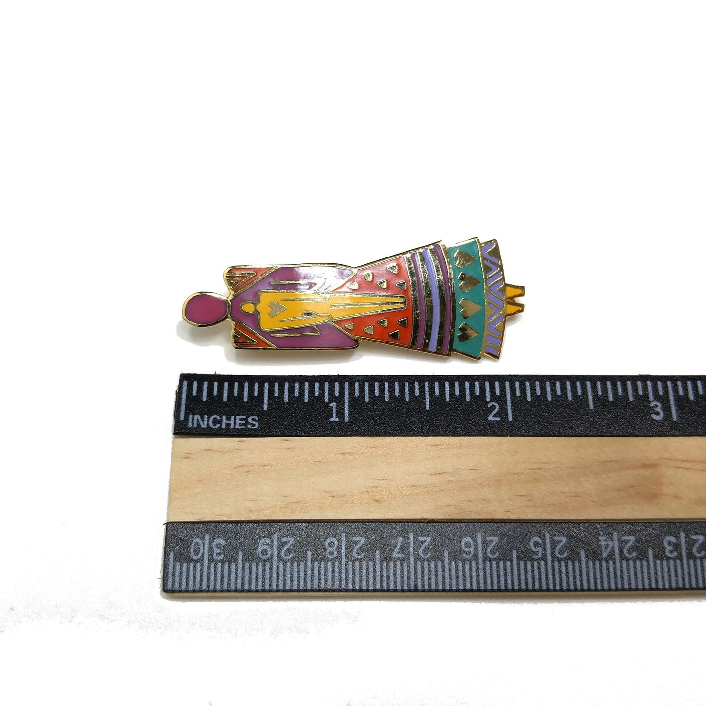Laurel Burch "Mother and Child" Brooch, 1980s Vintage, Gold Plated