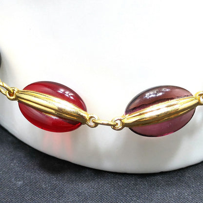 Swarovski Bracelet Multicolored Crystals, Gold Plated, Swan Logo