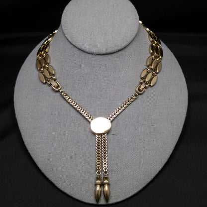 Monet Carousel Series Necklace, Book Piece, 1950s Vintage Jewelry
