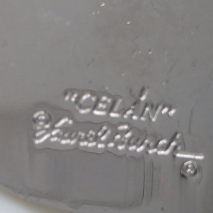 Laurel Burch "Celan" Bird Brooch, Rhodium Plated, White Lavender Enamel, 1980s Vintage Jewelry