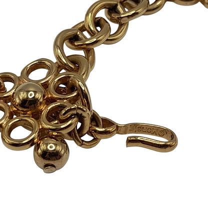 Vintage Monet Designer Matte Gold Plate Etruscan Style Choker Collar Necklace