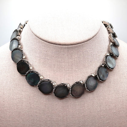 Vintage Lisner Mother of Pearl Necklace Bracelet Set, 1960s