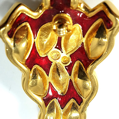 Swarovski Christmas Tree Brooch, 1996 Collectible, Skewed Navette Rhinestones, Vintage Jewelry