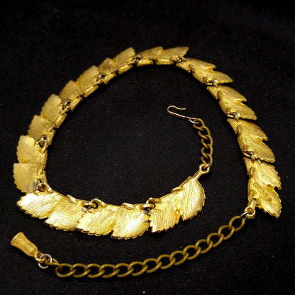 B.S.K. Red Rhinestone Choker Necklace, Aurora Borealis, 1960s Vintage Jewelry