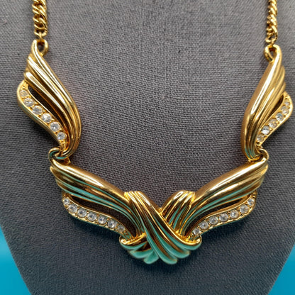 Vintage AVON Rhinestone Necklace, Inspired by Billy Dee Williams' Undeniable, Vintage Jewelry Book Piece