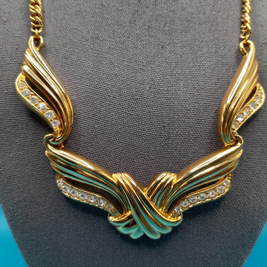 Vintage AVON Rhinestone Necklace, Inspired by Billy Dee Williams' Undeniable, Vintage Jewelry Book Piece