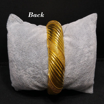 Jackie Kennedy Replica Hinged Bracelet, Camrose & Kross JBK, Red & Clear Rhinestones, 1990s Vintage Jewelry