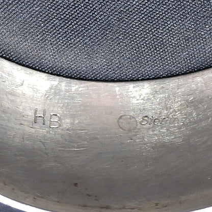 Vintage Navajo Sterling Silver Cuff Bracelet HB Hand Engraved Leaf Design