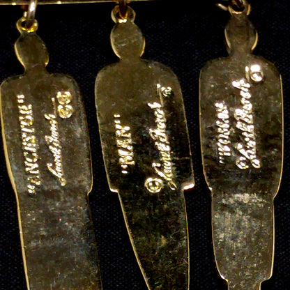 Laurel Burch "Tribal Spirit" Brooch, Dangles "Man Woman Ancestor", 1980s Vintage Jewelry