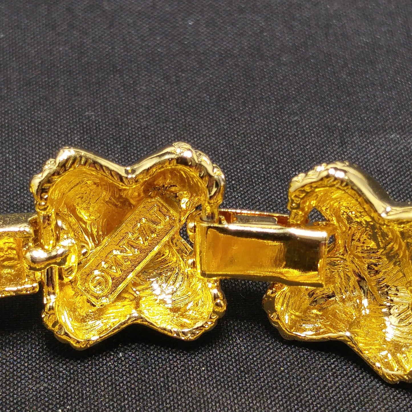 Vintage Ivana Tassel Earrings & Bracelet Set, Gold Plated, 1990s Vintage Jewelry