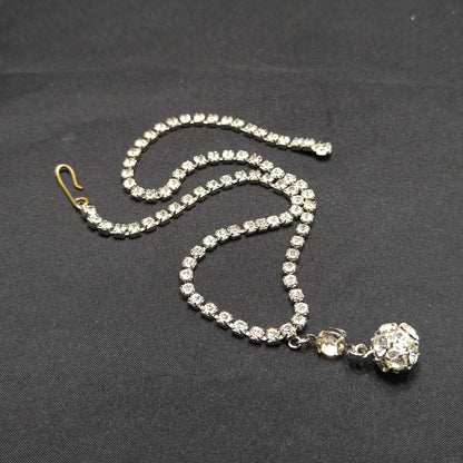 Weiss Clear Rhinestone Choker Necklace, Wedding Necklace, 1950s Vintage Jewelry
