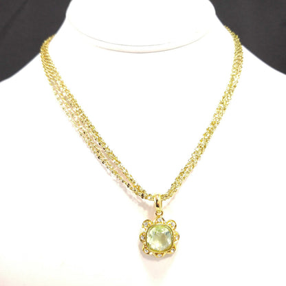 Vintage Nolan Miller Necklace & Three Austrian Crystal Pendants, 1990s