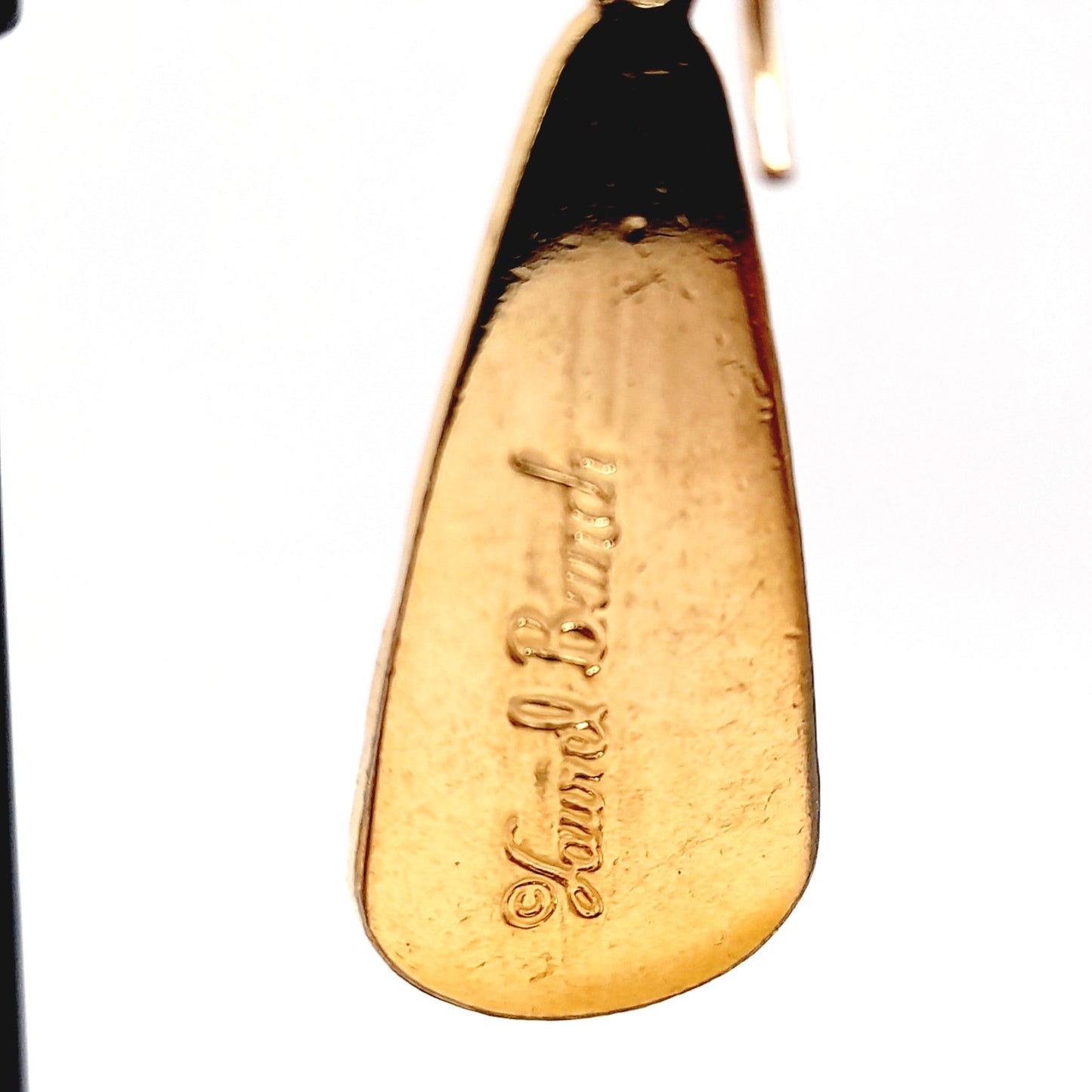 Laurel Burch Black Enamel Earrings – Vintage Gold Plated Drop Dangle Jewelry