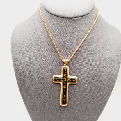 Vintage Sarah Coventry Cross Pendant Necklace, Limited Edition 1978