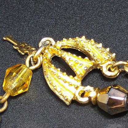 Crown Trifari Brutalist Necklace & Earrings, Electra Trifanium, 1960s Vintage Jewelry
