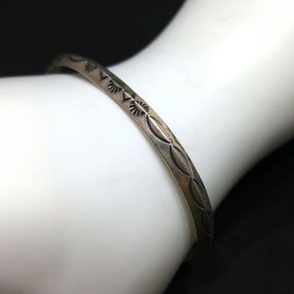 Erick Begay Sterling Silver Cuff Bracelet, Hand Crafted, Vintage Jewelry