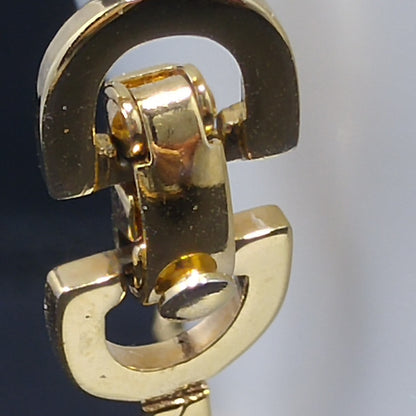 Christian Dior Vintage Gold Plated Bracelet w/ Graduated Rhinestones, 1980s