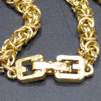 Givenchy Chain Necklace, Fold Over Clasp, 30 Inches, 1980s Vintage Jewelry