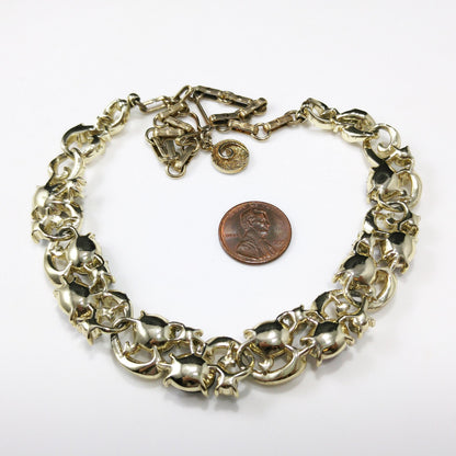 Vintage Lisner Purple Rhinestone Choker Necklace, 1960s Vintage Jewelry