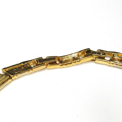 Monet Cream Enamel Gold Plated Necklace & Earrings, 1980s Vintage Jewelry